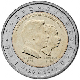 2 Euro Luxemburg 2005 Henri / Adolphe