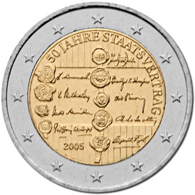 2 Euro sterreich 2005 Staatsvertrag