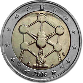 2 Euro Belgien 2006 Atomium