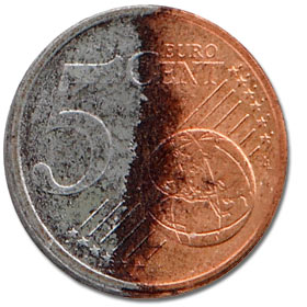 Materialfehler bei 5 Cent Münze