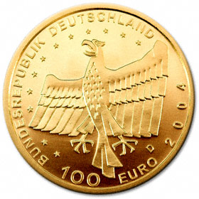 100 EURO Goldmünze 2004