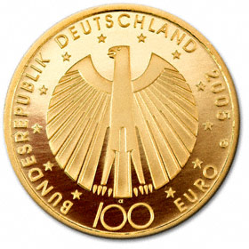100 EURO Goldmünze 2005