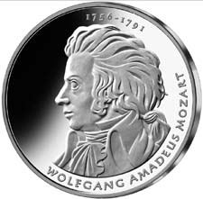 10 Euro Wolfgang Amadeus Mozart